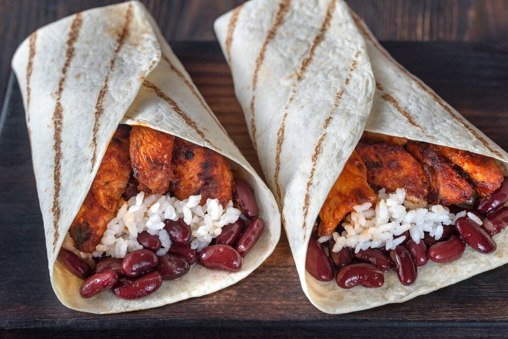 Przepis na burrito wege bez ryżu z fasolą
